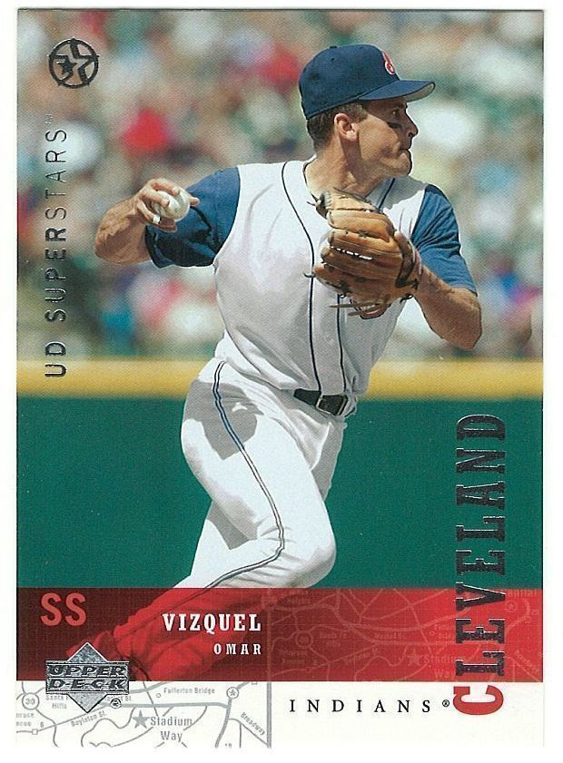 02-03 UD Superstars #62 Omar Vizquel