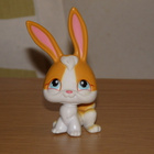 LITTLEST PET SHOP valko-oranssi PUPU, KANI #75 - pikkukuva 1