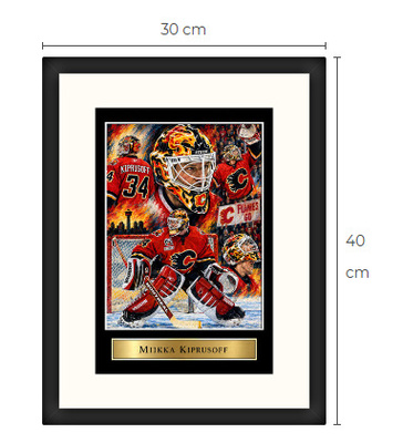Uusi Miikka Kiprusoff Calgary NHL art print Limited Edition