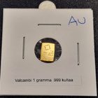 1 g 999,9 Valcambi kulta harkko (2) - pikkukuva 1