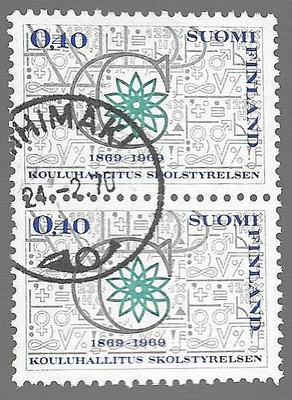 1969 PYSTYPARI KOULUHALLITUS 100V. RIIHIMÄKI 24.2.70 LEIMA L