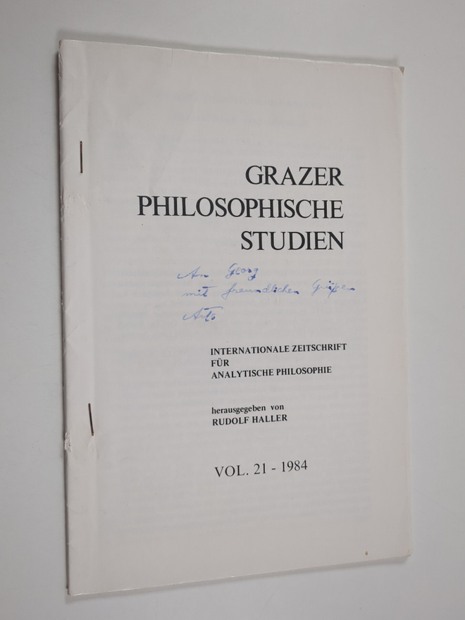 Arto Siitonen : Grazer philosophische studien vol. 21 - 1...