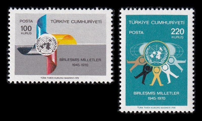 Turkki 2196-7 ** YK 25v (1970)