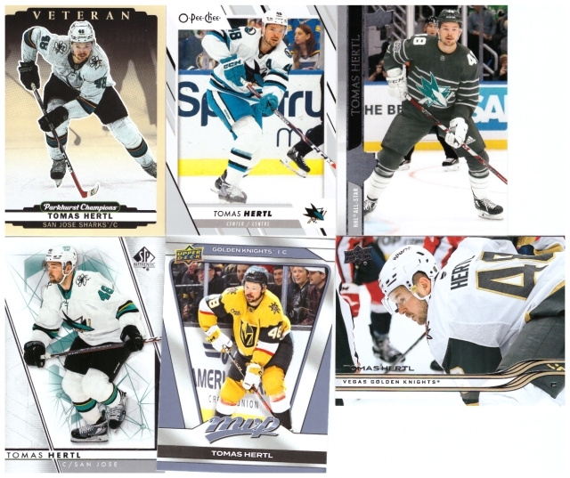 6 x TOMAS HERTL Sharks, Golden Knigth