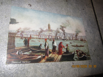Upea vanha Konstantinopoli-kortti Tornion leimalla 1907