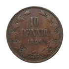 10 Penniä 1896 Variantti 1.2 / 9 ja 6 vinossa oikealle - pikkukuva 1