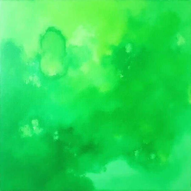 Uusi Abstrakti alumiinitaulu 40 cm x 40 cm