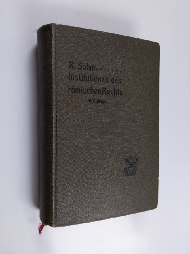 Rudolph Sohm : Institutionen des römischen Rechts