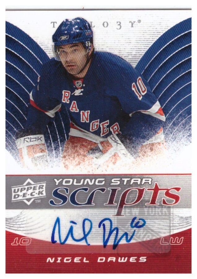 NICEL DAWES Rangers, 08-09 Trilogy Young Stars Scripts