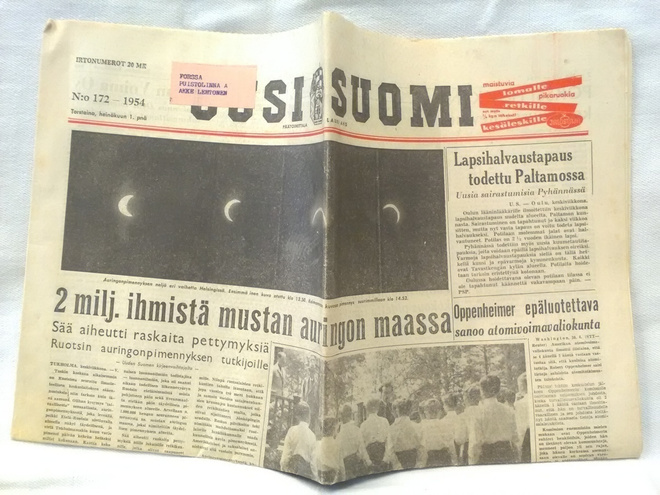 Uusi Suomi 1.7.1954