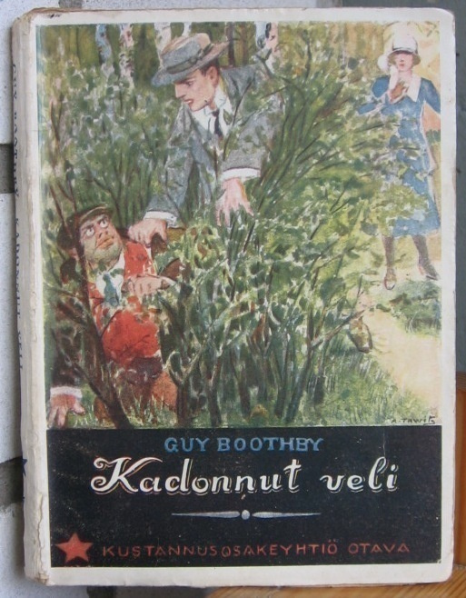 Guy Boothby: Kadonnut veli, Otava 1926. 186 s.