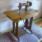 Singer poljettava vintage ompelukone - harvinainen väri. - pikkukuva 1