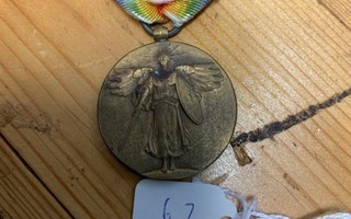 USA: Victory Medal WW1 soljella FRANCE