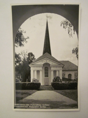 VANHA Postikortti Pietarsari 1950-l Alkup.Mallikappale
