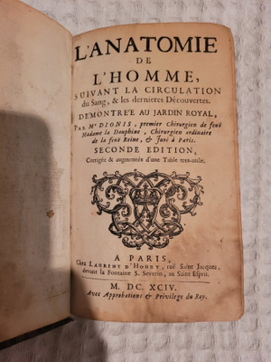 Anatomiaa 1600-luvulta: L’anatomie de l’homme