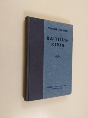 Vihtori Karpio : Raittiuskirja