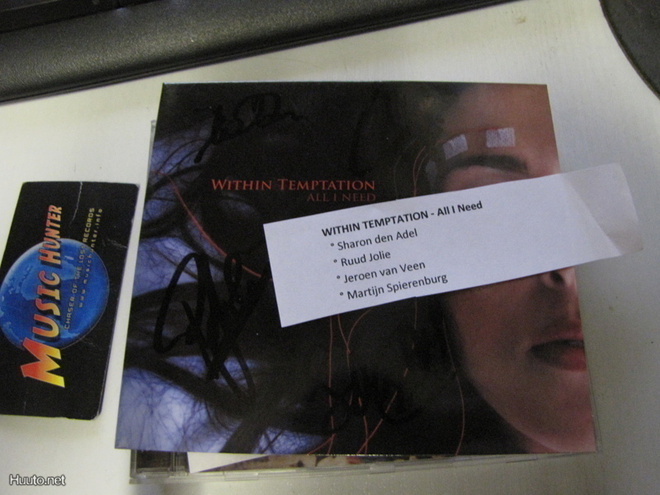 WITHIN TEMPTATION - ALL I NEED CD NELJÄLLÄ NIMMARILLA