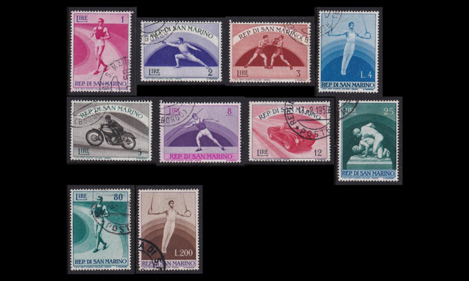 San Marino 513-22 o Urheilu (1954)