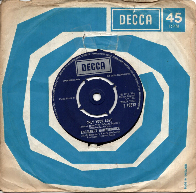 ENGELBERT HUMPERDINCK: Only Your Love / My Summer Song  7"