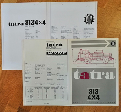 1973 Tatra 813 4x4 esite - KUIN UUSI - kuorma-auto truck