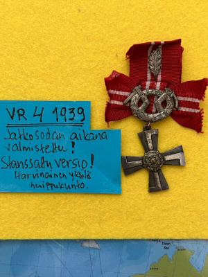 VAPAUDEN RISTI VR 4 1939