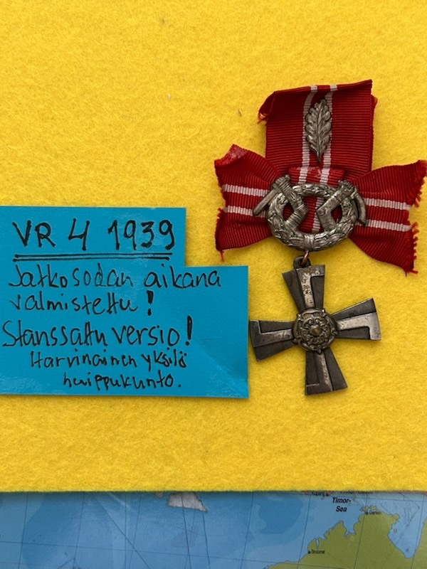 VAPAUDEN RISTI VR 4 1939