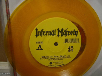INFERNAL MAJESTY / CUSTOM SPLIT 7'' EX+