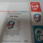 THE WHO - SATURDAY NIGHTS ALLRIGHT PROMO CDS - pikkukuva 2