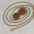 70cm Amerikalainen Gold plated Cordell kaulaketju - pikkukuva 3