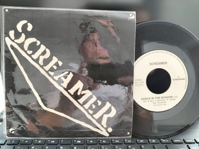 SCREAMER, Dance in the shadow/Without you, 7'' -89 SIISTI !!