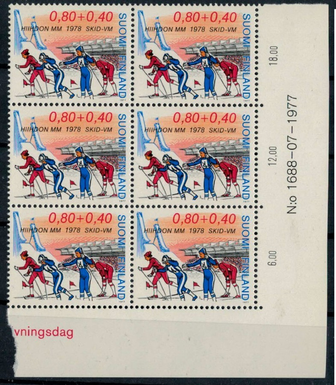 1977 FIS 80p  nro-6lo ++