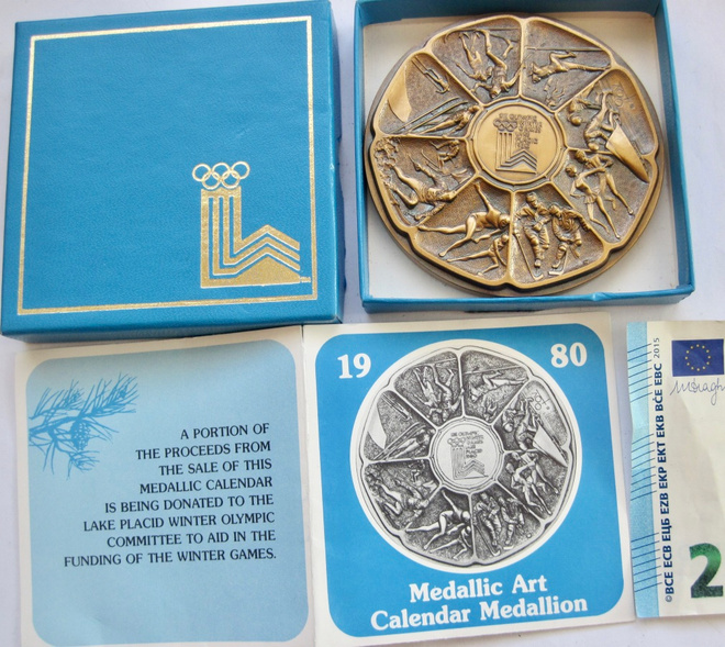 VANHA Mitali Olympia 1980 Lake Placid Alkup.RasiaPaperi UPEA