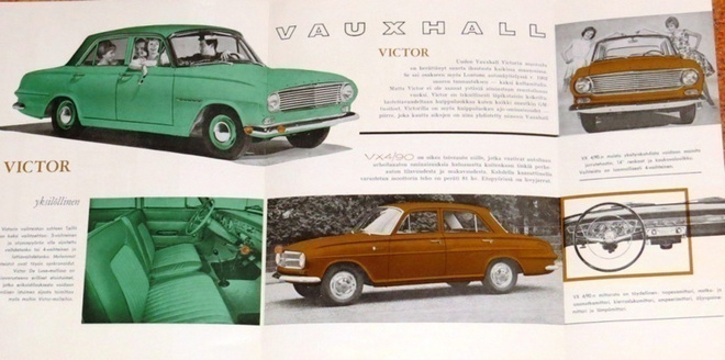 1962 Vauxhall Victor / VX 4/90 esite- suom - KUIN UUSI