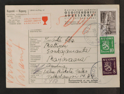 # 23992 # Paketti Loviisa > Marjovaara -1952 - Särkyvää +50%