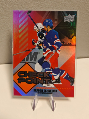 2024-25 Upper Deck series 1 Check Point Braden Schneider/99