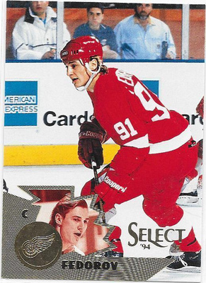 1994-95 Select #10 Sergei Fedorov Detroit Red Wings