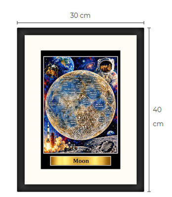 Uusi Kuu avaruus art print Limited Edition