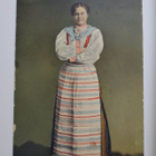 Suomalaisia kansallispukuja vintage postikortti 20-luku - pikkukuva 1