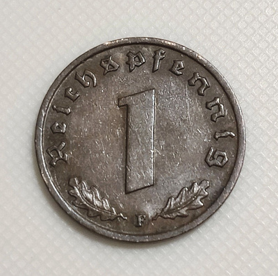 Saksa 1 Pfennig 1937F
