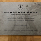 Varaosaluettelo / luettelo Mercedes-Benz rakennemallit 1970 - pikkukuva 1