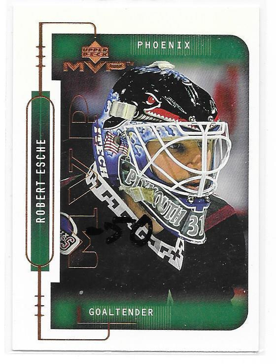 1999-00 Upper Deck MVP #160 Robert Esche Phoenix MV RC
