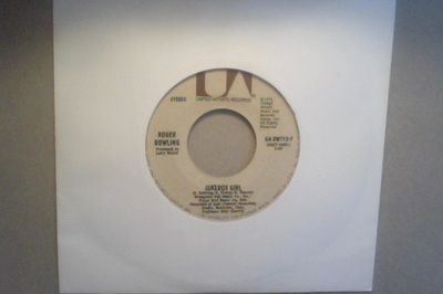 ROGER BOWLING  ::  JUKEBOX  GIRL  ::  VINYYLI  7"   US 1975