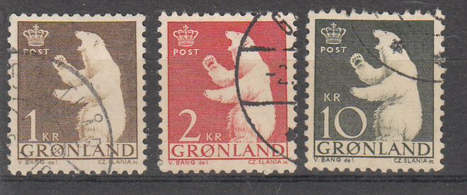 GRÖNLANTI jääkarhuja 1962
