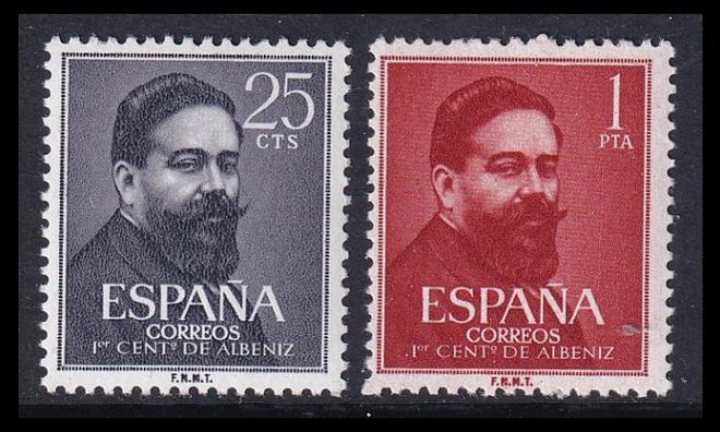 Espanja 1215-6 ** Säveltäjä Isaac Albéniz (1960)
