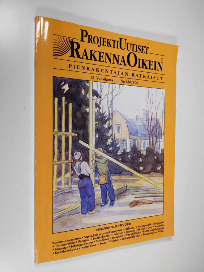 Projektiuutiset No 6B / 1999 : Rakenna Oikein : pienraken...