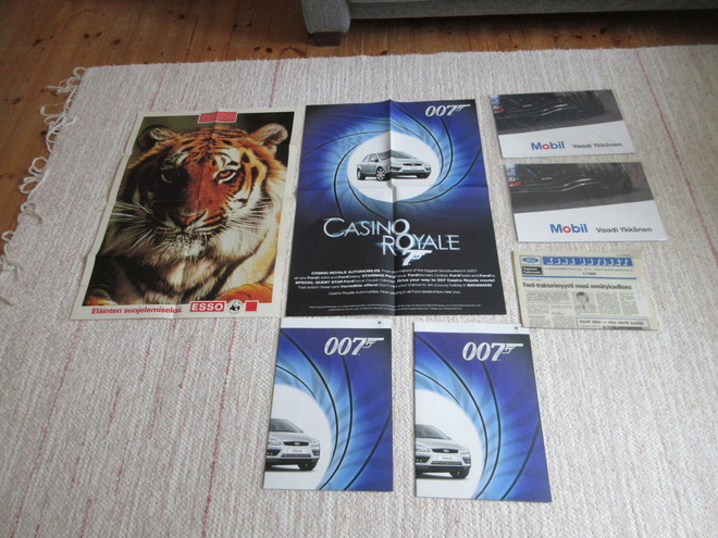 Juliste setti, shell, ford, mobil.