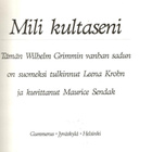 MILI KULTASENI <> W. Grimm - pikkukuva 2