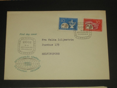 FDC 1960 Geodettiskong. EL HKI