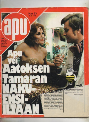 Apu n:o 23 1975 Tamara & Aatos. Rantatyttöjä. Viimeinen matk