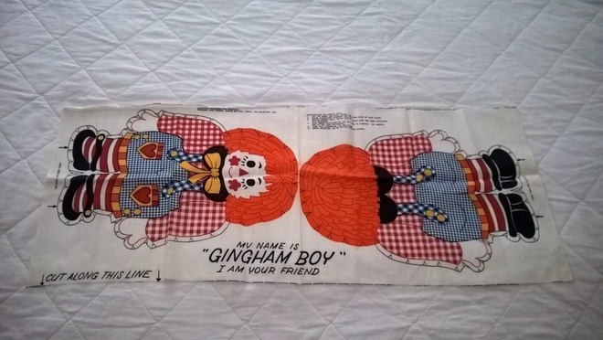 70´s DIY kangas - Gingham Boy